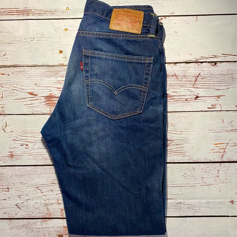 Levi’s 511 Men’s Dark Wash Straight Leg Jeans